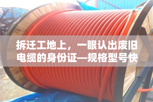 拆迁工地上，一眼认出废旧电缆的身份证—规格型号快速识别实战指南