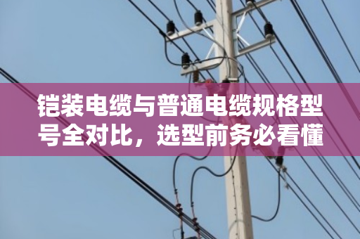 铠装电缆与普通电缆规格型号全对比，选型前务必看懂这几点