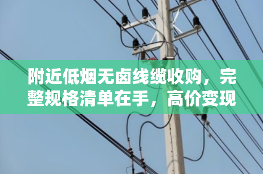 附近低烟无卤线缆收购,完整规格清单在手,高价变现不绕路 附近低烟无卤线缆收购,完整规格清单在手,高价变现不绕路