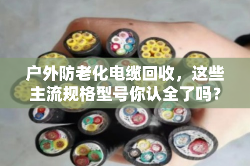 户外防老化电缆回收，这些主流规格型号你认全了吗？老电工手把手教你避坑卖高价