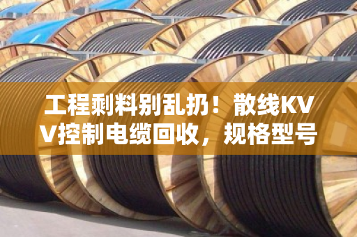 工程剩料别乱扔！散线KVV控制电缆回收，规格型号全解析，泊祎回收帮你把废线变现
