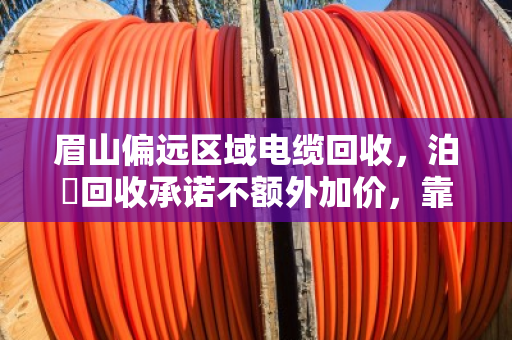 眉山偏远区域电缆回收,泊祎回收承诺不额外加价,靠谱又省心 眉山偏远区域电缆回收,泊祎回收承诺不额外加价,靠谱又省心