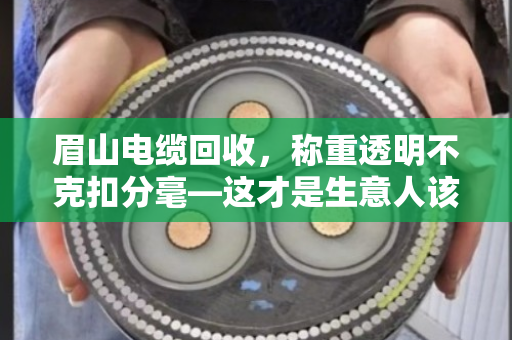 眉山电缆回收,称重透明不克扣分毫—这才是生意人该有的样子 眉山电缆回收,称重透明不克扣分毫—这才是生意人该有的样子
