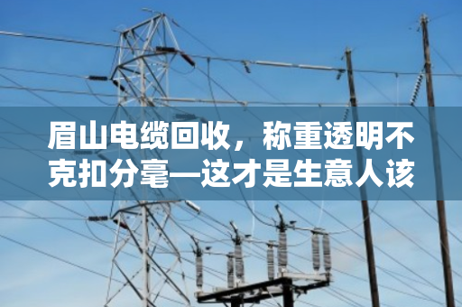 眉山电缆回收，称重透明不克扣分毫—这才是生意人该有的样子