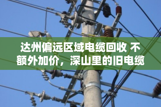 达州偏远区域电缆回收 不额外加价，深山里的旧电缆，也能卖出明白价