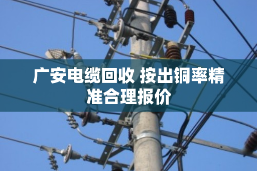 广安电缆回收 按出铜率精准合理报价