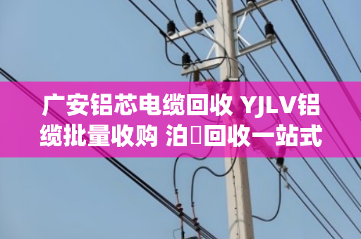 广安铝芯电缆回收 YJLV铝缆批量收购 泊祎回收一站式服务更省心