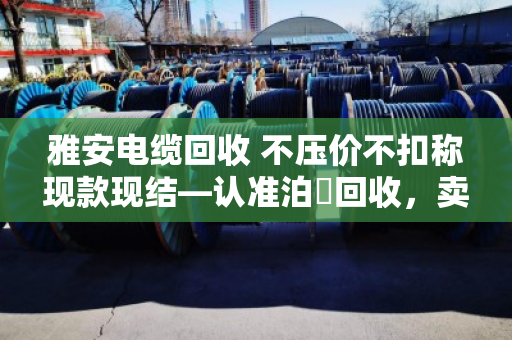 雅安电缆回收 不压价不扣称现款现结—认准泊祎回收，卖得明白拿钱痛快