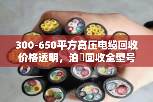 300-650平方高压电缆回收价格透明，泊祎回收全型号覆盖、上门估价