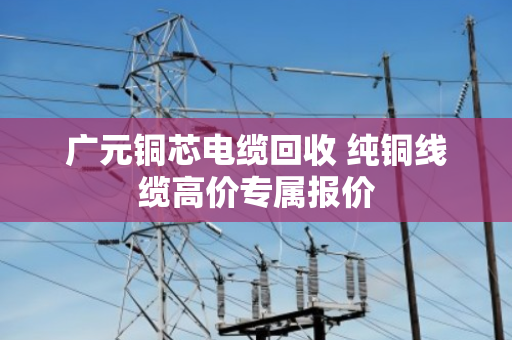 广元铜芯电缆回收 纯铜线缆高价专属报价