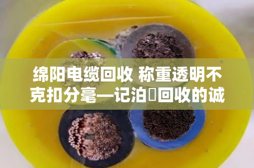 绵阳电缆回收 称重透明不克扣分毫—记泊祎回收的诚信之道