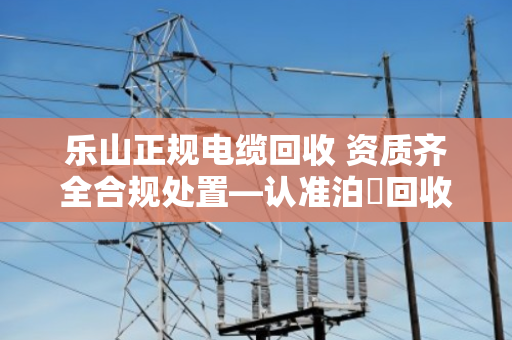 乐山正规电缆回收 资质齐全合规处置—认准泊祎回收，让废旧电缆变废为宝