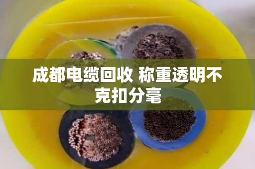 成都电缆回收 称重透明不克扣分毫