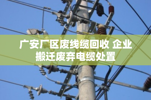 广安厂区废线缆回收 企业搬迁废弃电缆处置 广安厂区废线缆回收 企业搬迁废弃电缆处置
