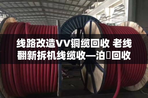 线路改造VV铜缆回收 老线翻新拆机线缆收—泊祎回收一站式搞定