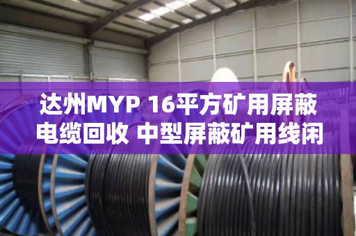 达州MYP 16平方矿用屏蔽电缆回收 中型屏蔽矿用线闲置变现指南 达州MYP 16平方矿用屏蔽电缆回收 中型屏蔽矿用线闲置变现指南