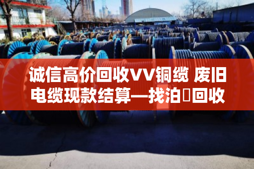 诚信高价回收VV铜缆 废旧电缆现款结算—找泊祎回收就对了