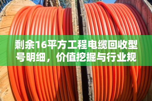 剩余16平方工程电缆回收型号明细，价值挖掘与行业规范指南