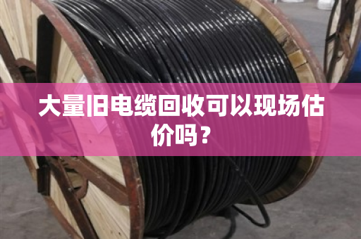 大量旧电缆回收可以现场估价吗？