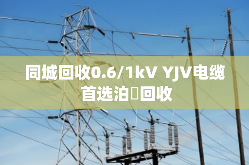 同城回收0.6/1kV YJV电缆 首选泊祎回收